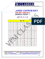 VPM Classes - Ugc Net - June 12 - General Paper - 1 - Ans Key - All Code