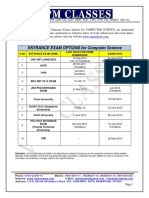 VPM - Classes - PHD - Computer Science - Exam Options