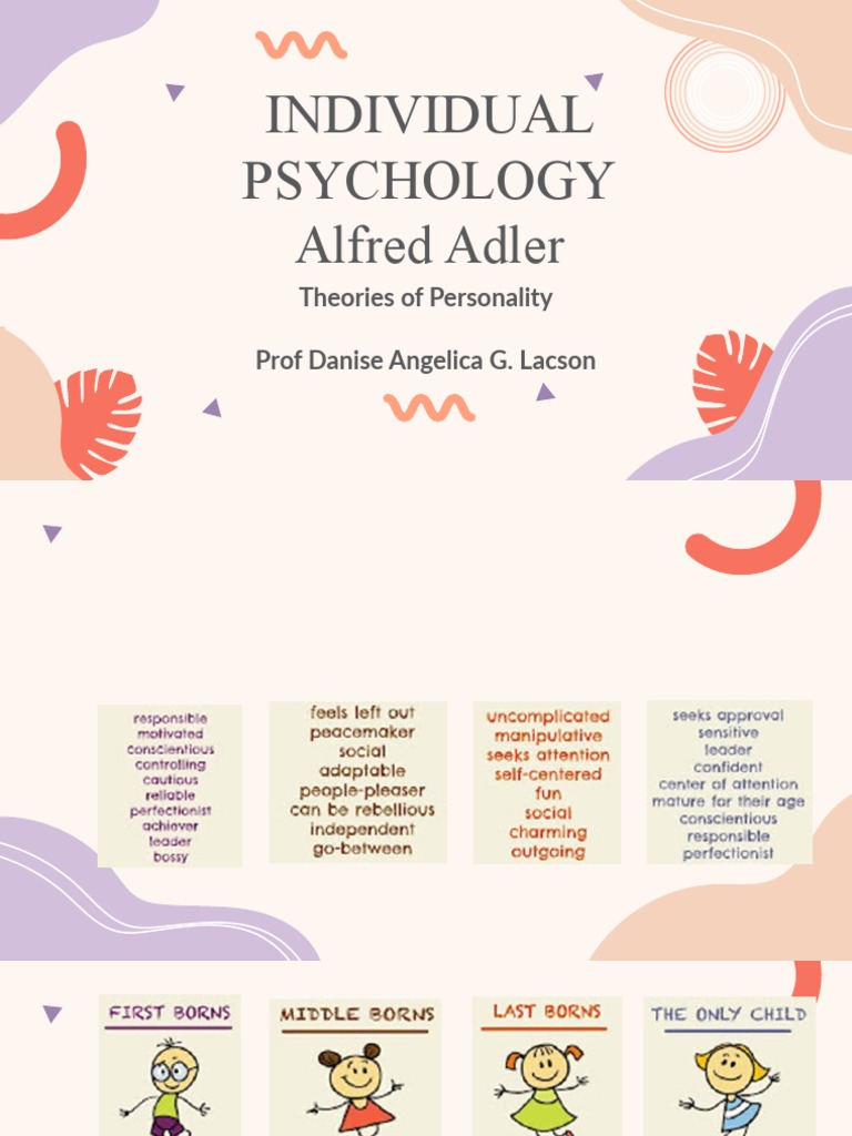 Individual Psychology: Alfred Adler | PDF