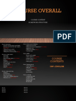 Course Overall: Course Content Homework Structure