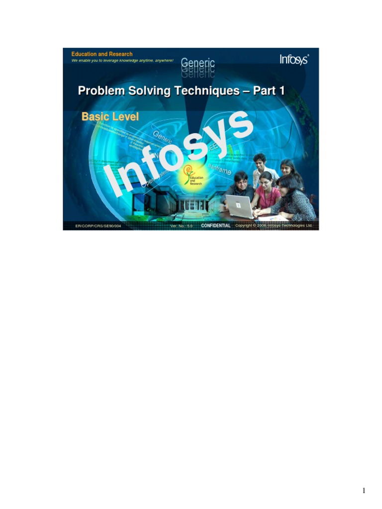 Inf os ys problem solving techniques part 1 pdf