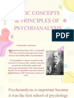 Basic Concepts & Principles of Psychoanalysis