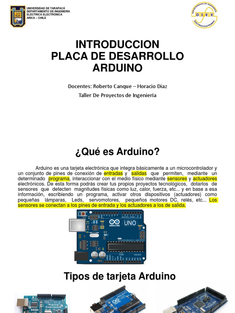 Intro Al Arduino | PDF | Arduino | Electrónica