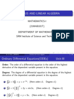 Calculus and Linear Algebra: Mathematics-I (21MAB101T) Department of Mathematics SRM Institute of Science and Technology