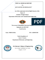 Technical Seminar Report: Sri Sairam College of Engineering