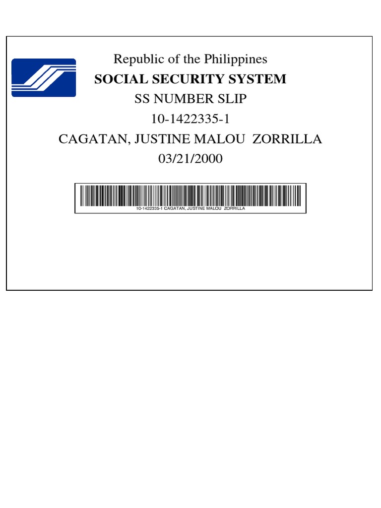 Sss Philippines Social Security System