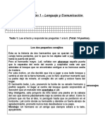 Evaluación Lenguaje y Comunicación - 2° Básico A