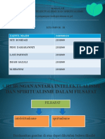 Makalah Intelektualisme Dan Spiritualisme Dosen Pengampau:taufiqurrahman M.PD