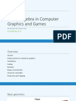 Linear Algebra in Computer Graphics and Games: DR Damon Daylamani-Zad