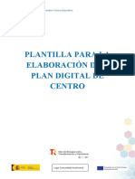 Modelo Plantilla Plan Digital de Centro - DEF
