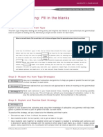 PTE Academic - Strategies For Reading and Writing (Fill in The Blanks)