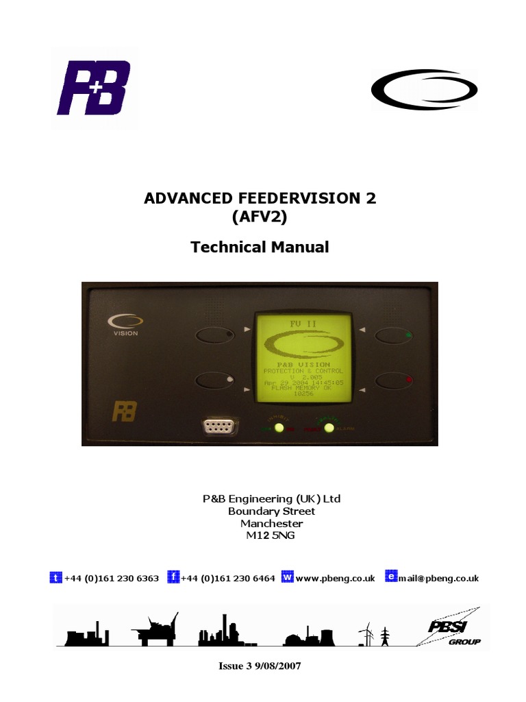 AFV2 Technical Manual Overview | PDF | Relay | Alternating Current