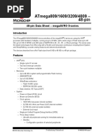 Atmega809/1609/3209/4809 - 48-Pin: 48-Pin Data Sheet - Megaavr® 0-Series