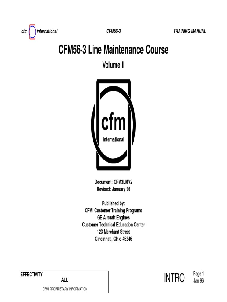 CFM56LINEMAINTENANCECOURSE | PDF | Turbine | Aviation