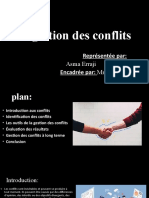 La Gestion Des Conflits: Représentée Par: Encadrée Par: Mr. Zerrad Abdelhak