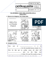 "El Hombre Como Obra Maestra de La Creación": I. Observa Las Imágenes, Lee y Luego Pinta