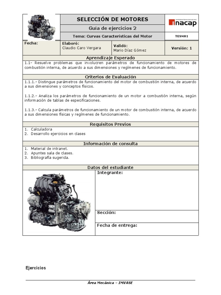 Guia N°2 | PDF | Ingeniería mecánica | Máquinas rotativas