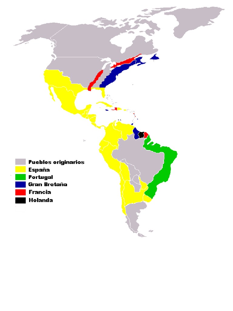 Mapa Colonias Españolas en America | PDF