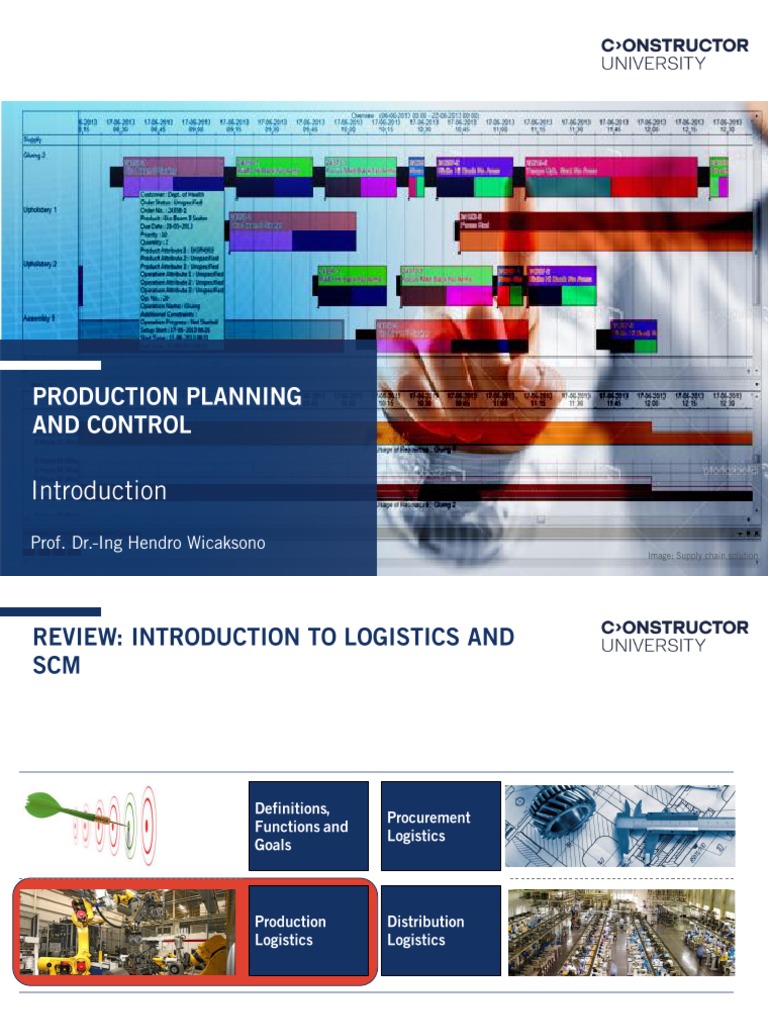 Logistics and Production Planning Guide | PDF | Business | Computers