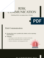 Risk Communication: Facilitating Effective Messaging in Times of Disaster