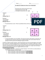 Incomplete Dominance and Codominance Genetics Problems