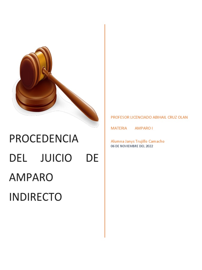 Procedencia Del Juicio de Amparo Indirecto | PDF | Violación | Tratado