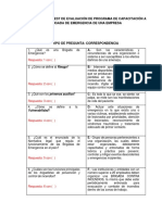 Guia de Temas. Test de Evaluación A Capacitación de Brigada de Emergencia Empresarial