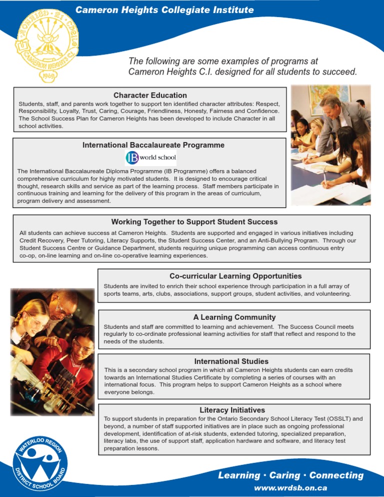 CHCI Snapshot PDF Literacy Education Theory