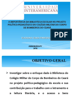 Importância da biblioteca escolar no projeto político do Colégio Militar do Ceará