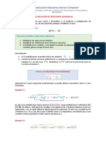 Multiplicación de Expresiones Algebraicas - Explicación y Tarea