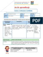 Sesión de Aprendizaje: Comparamos y Ordenamos Cantidades