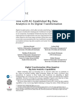 How AUDI AG Established Big Data Analytics in Its Digital Transformation