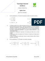 Tecnológico Nacional de México: Algebra Lineal