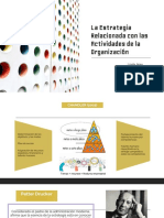 La Estrategia Relacionada Con Las Actividades de La Organización