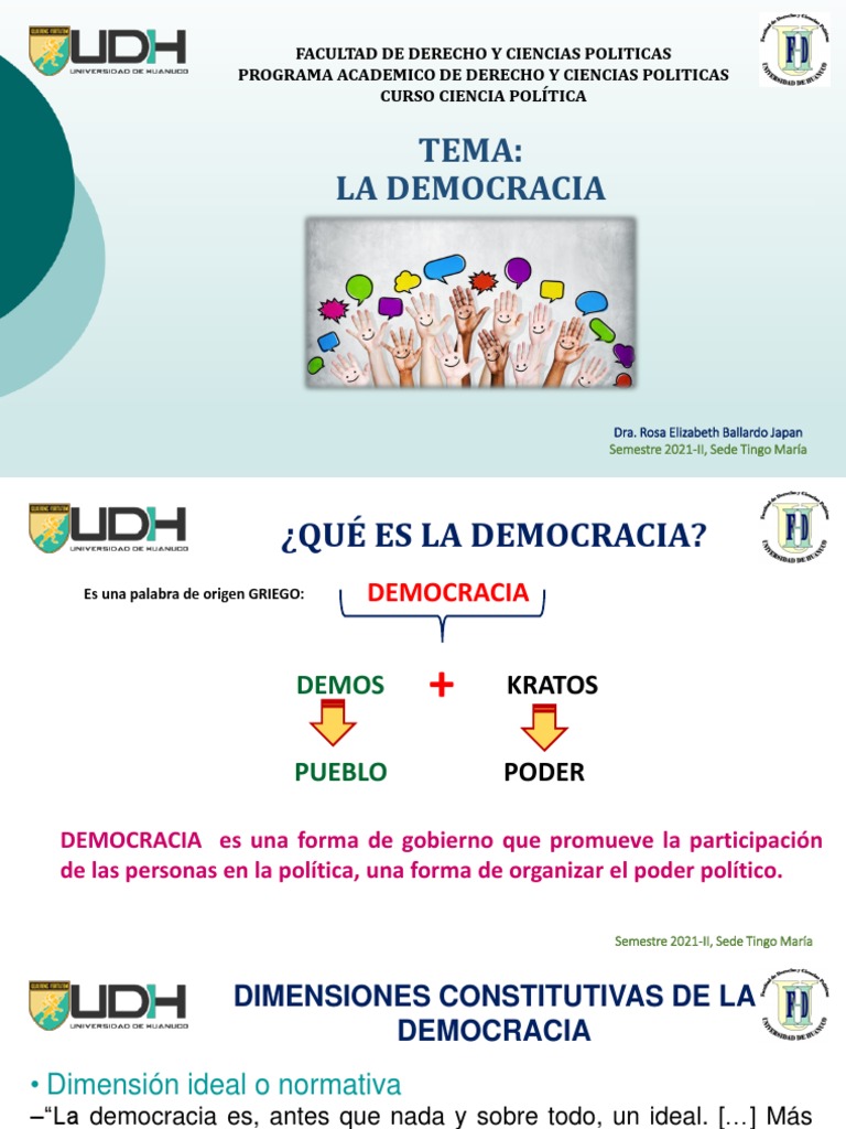 Fundamentos y Teorías de la Democracia | PDF | Democracia | Ideologías ...