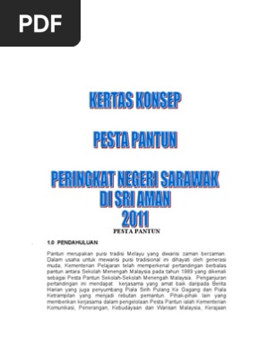 Pesta Pantun 2011 Peringkat Negeri Di Sri Aman