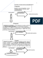 Como escolher entre estatística paramétrica e não paramétrica