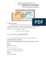 La Suite Du Cours Du 6 Chapitre: L'oxydo-Réduction:: E E + 0.059/n É Log (Ox) (B) (D)