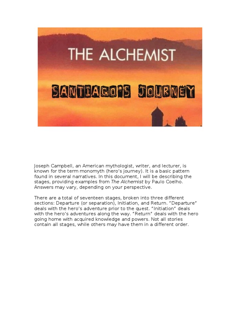 The Alchemist Santiago s Journey PDF