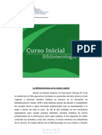 Curso Inicial de Bibliotecario