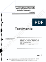 Testimonio de La Escritura de Compra-Venta Con Compromiso Inversión 11 MAY 2010. Aeródromo Collique. OCR. 40p