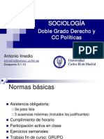 Doble Grado Derecho y CC Políticas - Normas y contenidos del curso de Sociología
