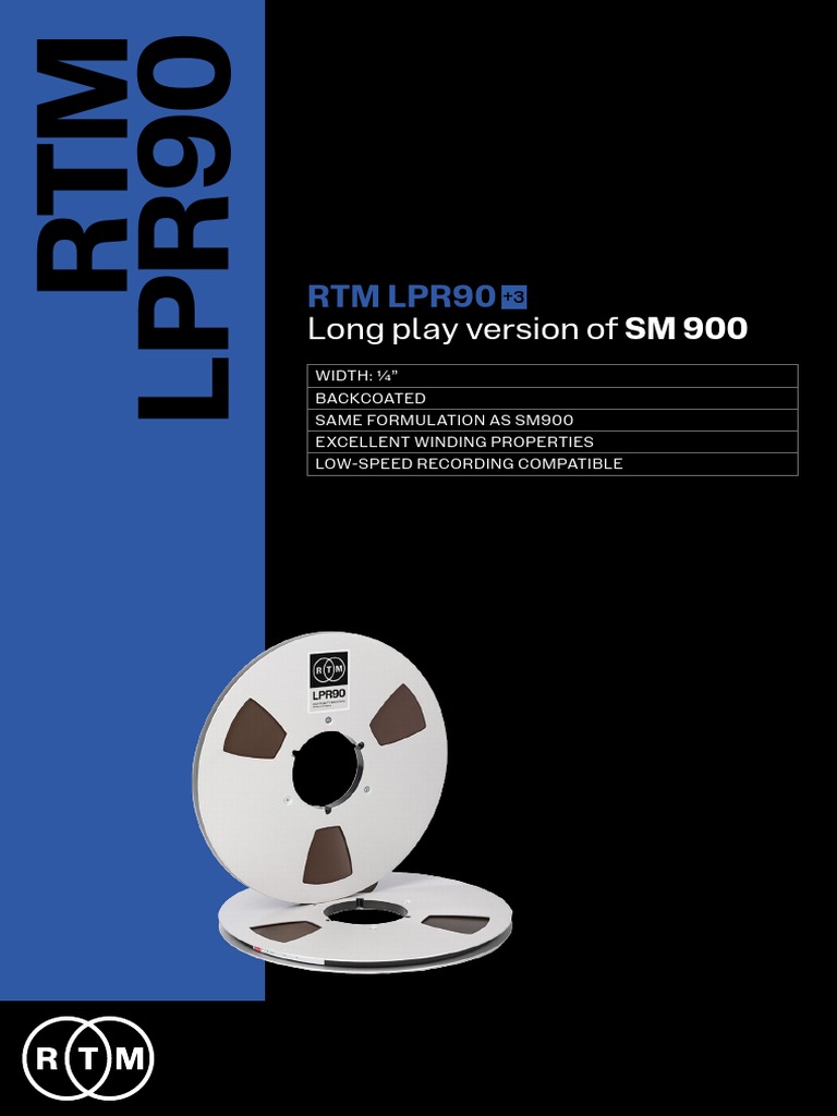 RTM LPR 90 Technical Specifications | PDF