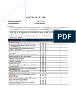 Inspection Checklist