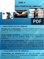 Tema 5 Caracteristicas Y Fuentes Del Derecho