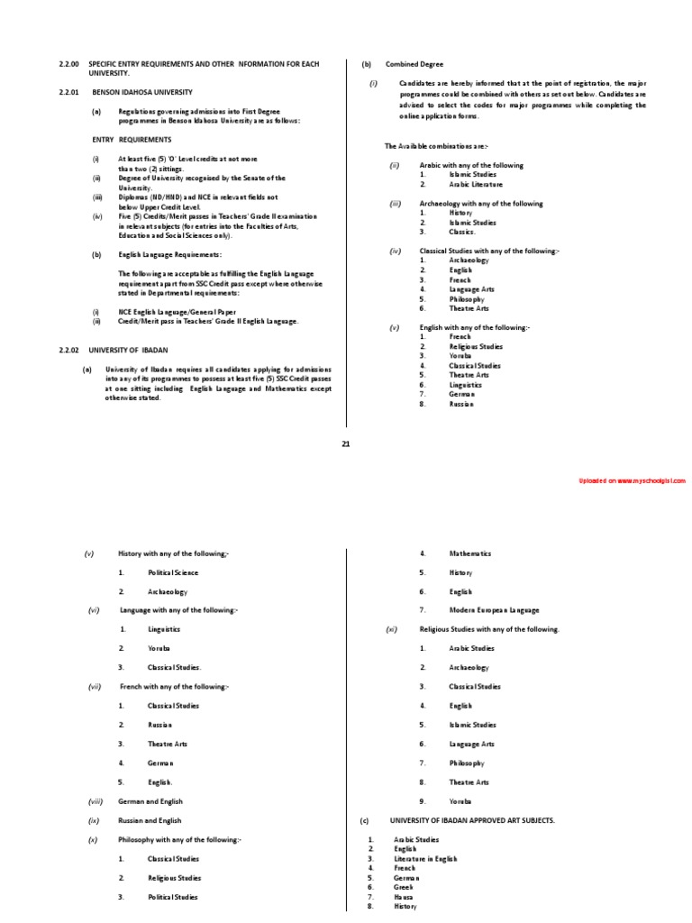 UNDERGRADUATE DEGREE REQUIREMENTS intelligence overview