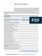 Cuestionario de Expectativas Laborales