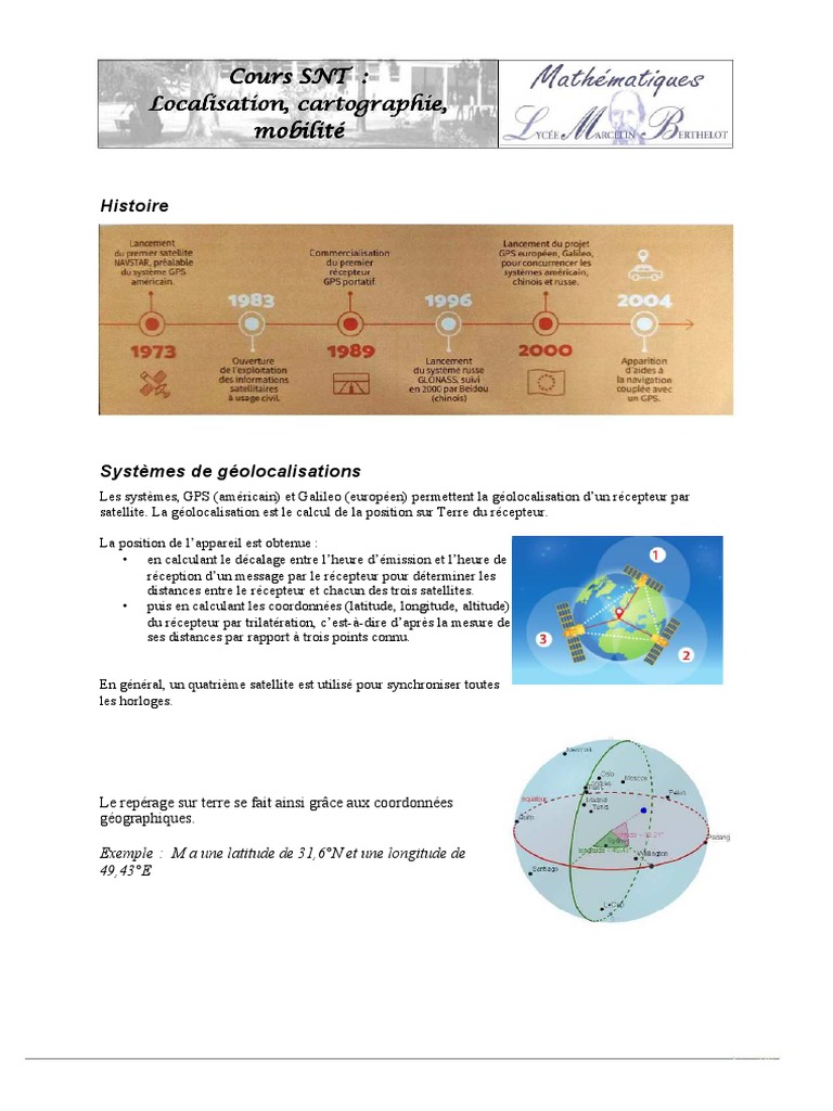 La Localisation Et Les Systeme de Geolocalisation PDF
