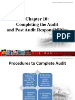Ch10 - Completing The Audit and Post Audit Responsibilities
