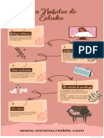 Infografia Tecnicas de Estudio Minimalista Femenino Tonos Pasteles Rosa Marron y Naranja